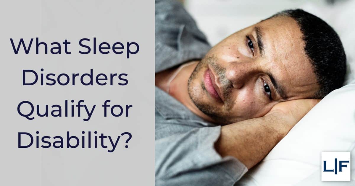 What sleep disorders qualify for disability