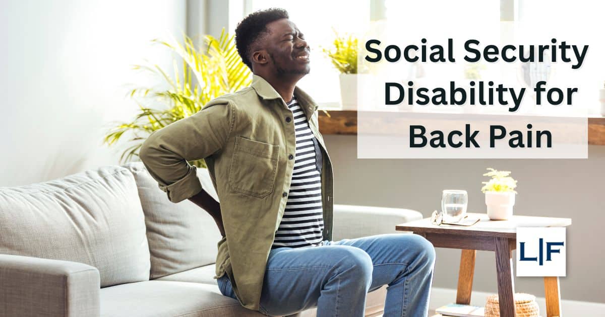 Social Security Disability for back pain