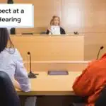 judge in a disability hearing room