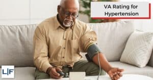 veteran with hypertension checking his blood pressure